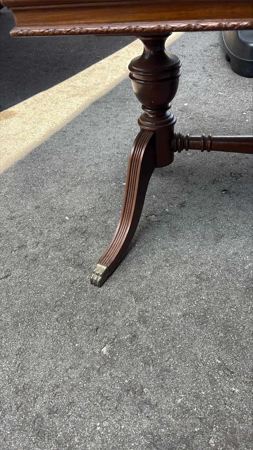 Wooden Coffee Table with Glass Top - photo 3