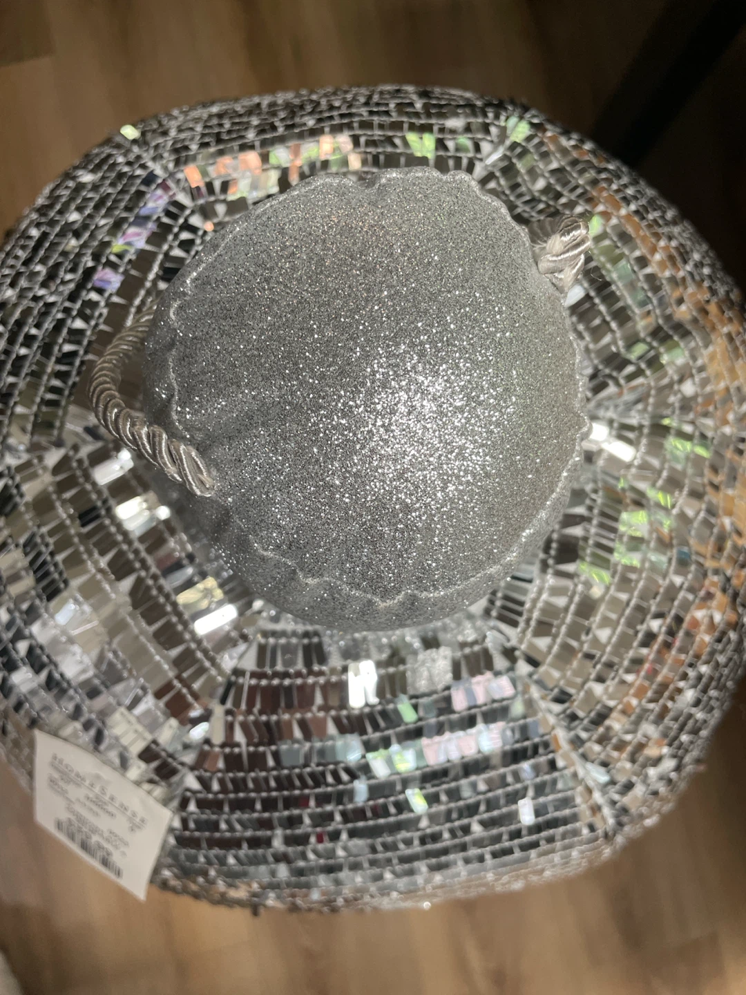 Sequin Sphere Ottoman/Disco Ball Decor Pillow - photo 3
