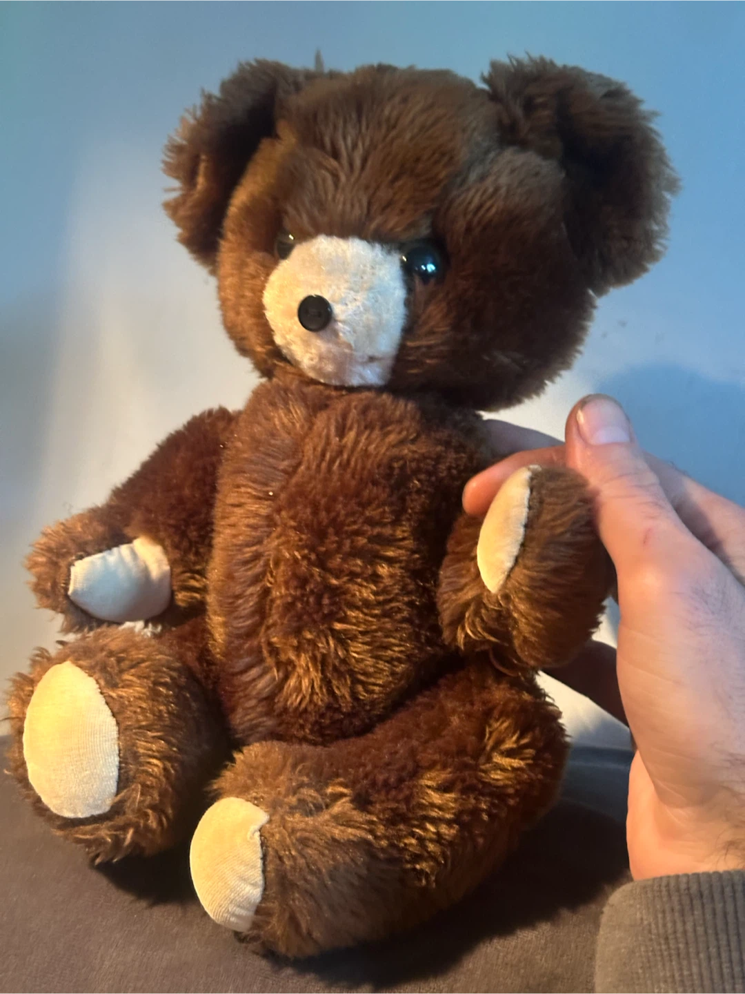 Vintage R. Dakin & Co. 13” Jointed Teddy Bear Brown Plush
