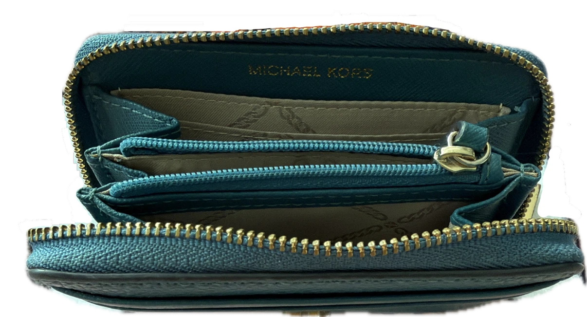 Michael Kors Card Holder Wallet Teal - photo 3