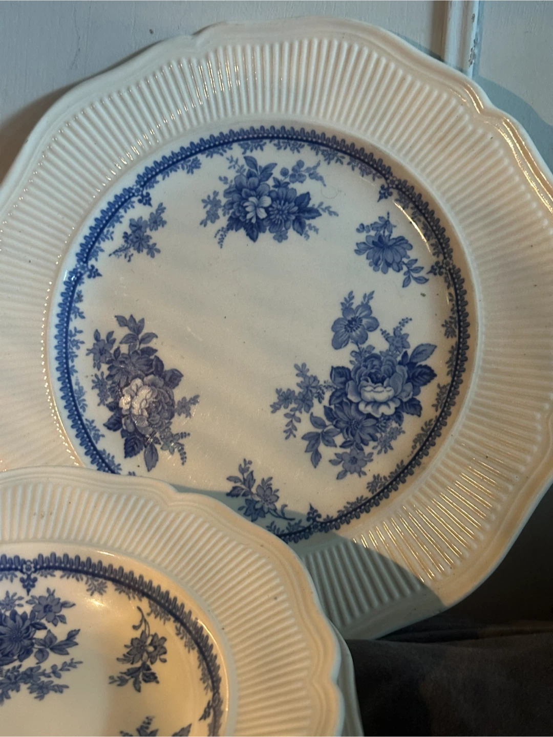 Royal Doulton The Adelaide Blue Transferware trio - photo 4