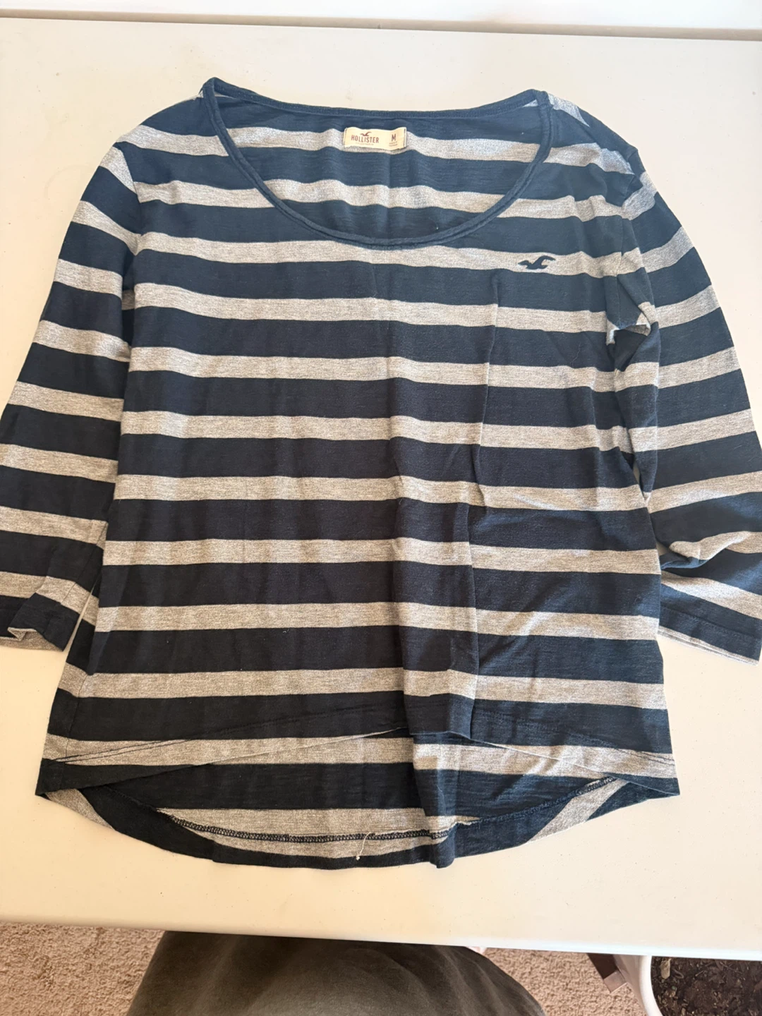 Hollister Striped Long Sleeve Shirt - Size M