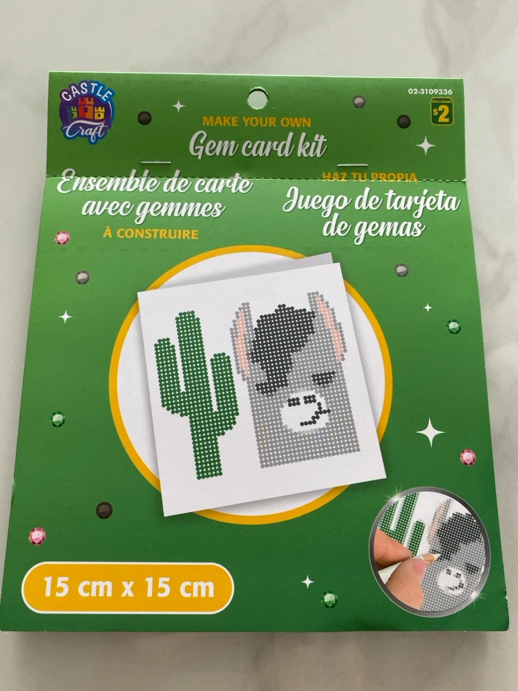 Gem card kit arts and craft fun diy card