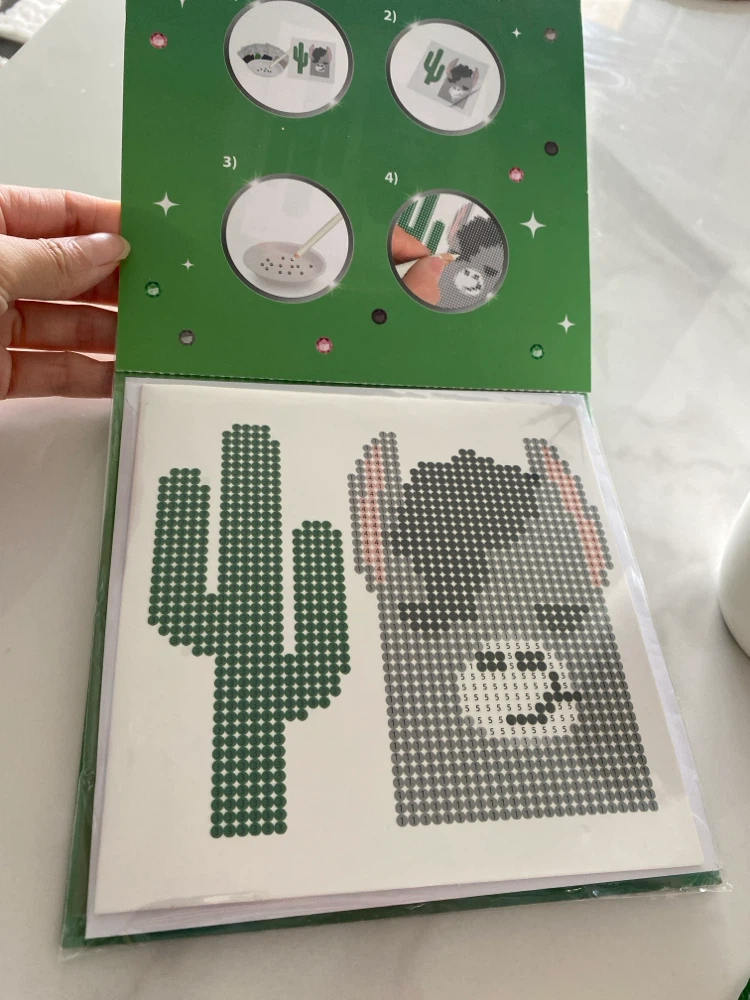 Gem card kit arts and craft fun diy card - photo 2