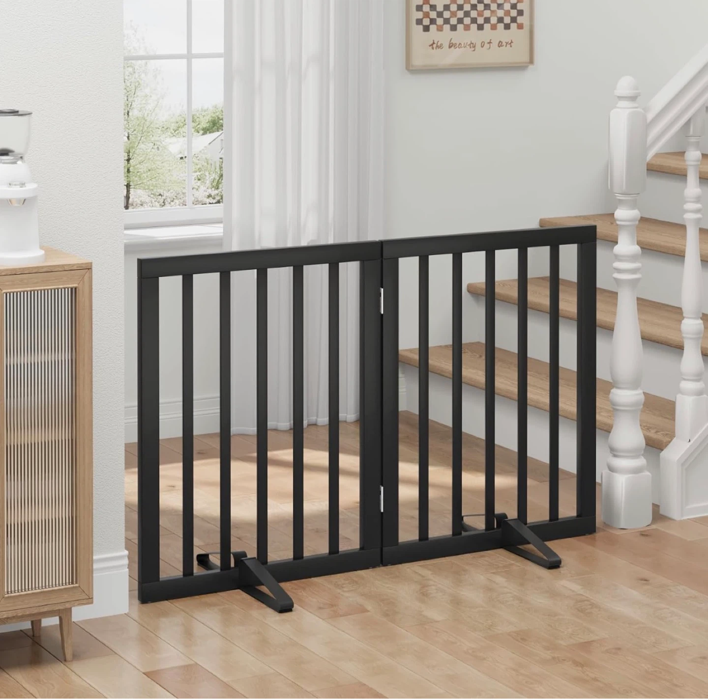 Bamboo Freestanding Dog Gate BNIB - photo 3