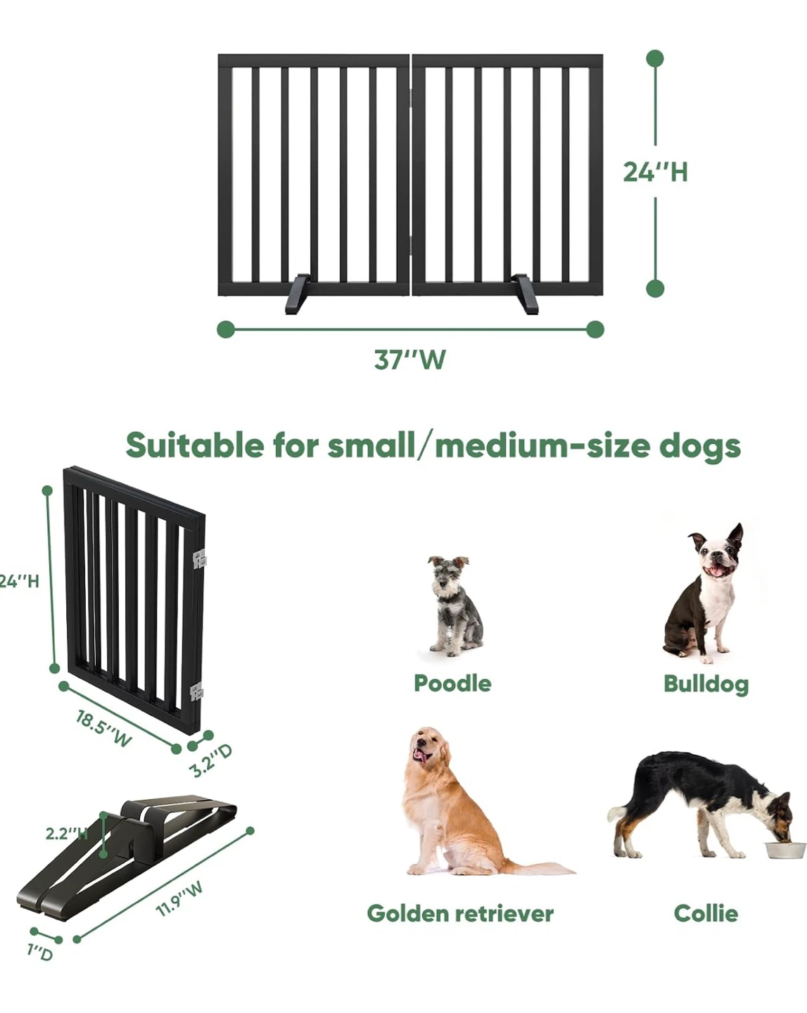 Bamboo Freestanding Dog Gate BNIB - photo 2