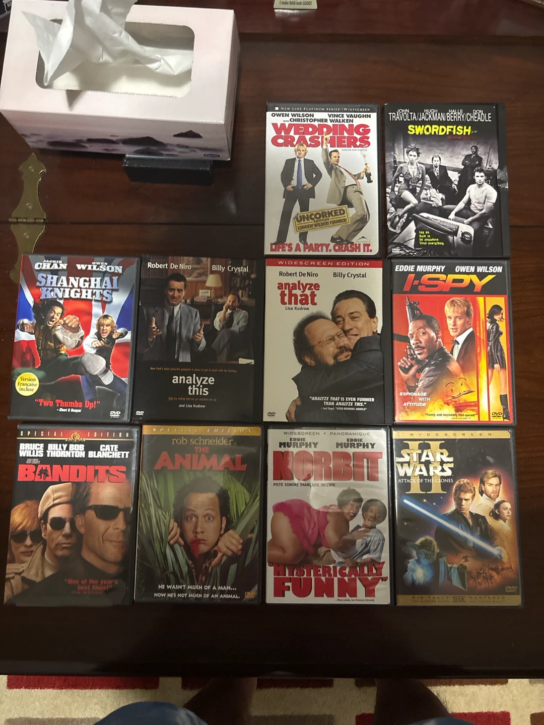 DVD $3 each or 4 for $10