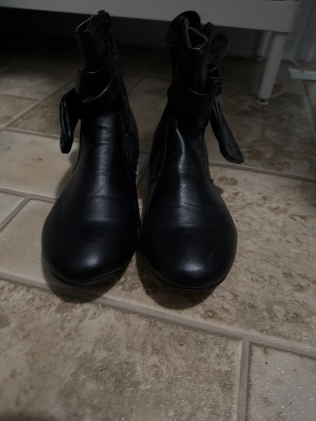 Black Bow Ankle Boots - photo 3