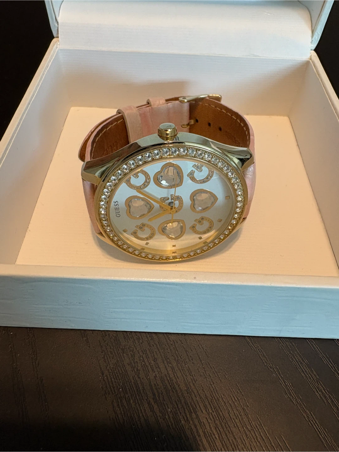 Guess Watch - Pink Leather Band