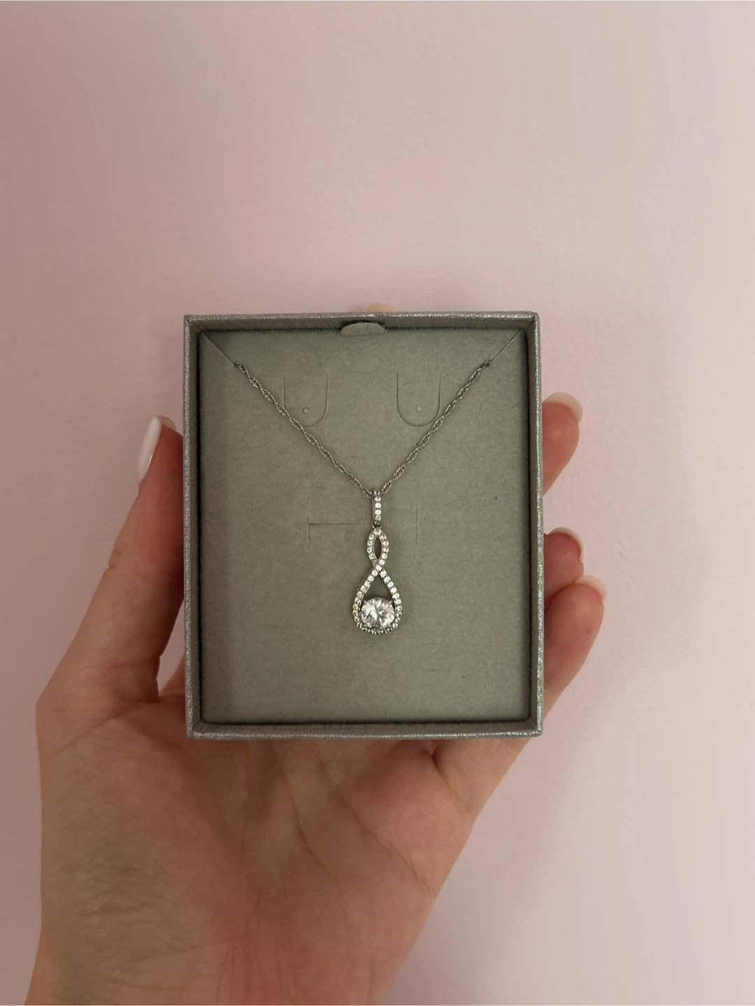 Peoples Jewellers Infinity Pendant Necklace in Sterling Silver