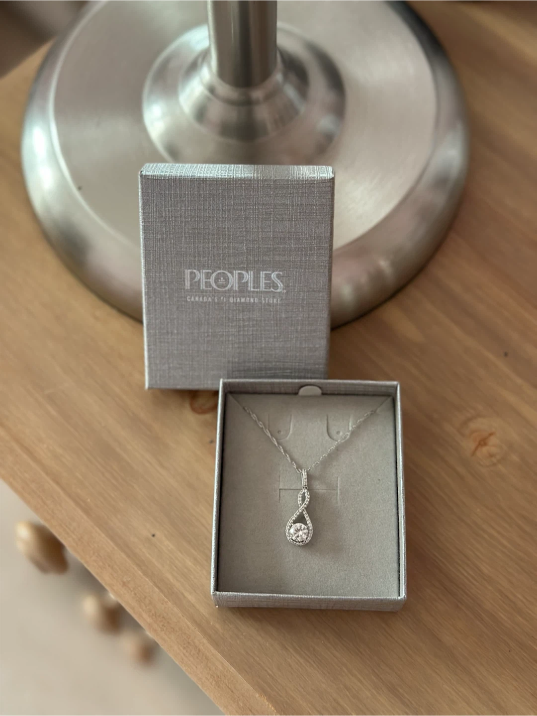 Peoples Jewellers Infinity Pendant Necklace in Sterling Silver - photo 2