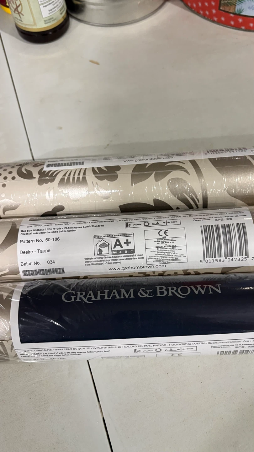 Graham & Brown Desire Taupe Wallpaper 50-186