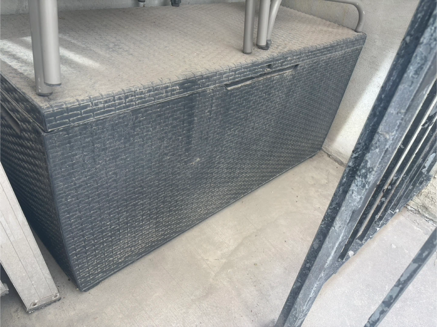 All-Weather Resin Wicker Deck Box - photo 2