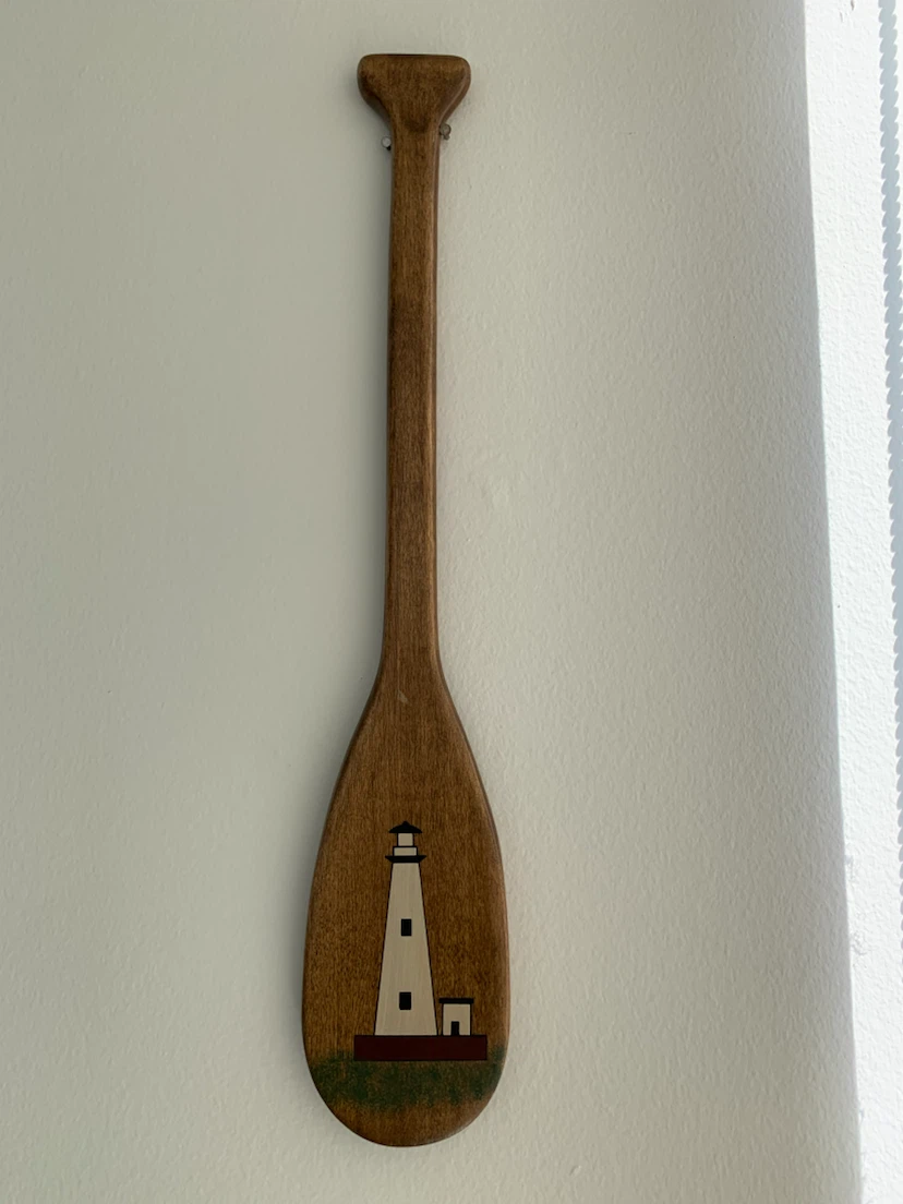 “ Hand Made Stained Attwood Canoe  Paddle “ !