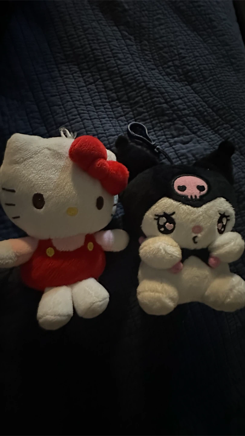 Hello Kitty and Kuromi Plush Toys