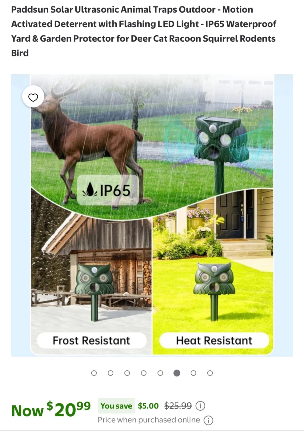 Paddsun Ultrasonic Animal Repellent Set (4 Pack) - photo 5