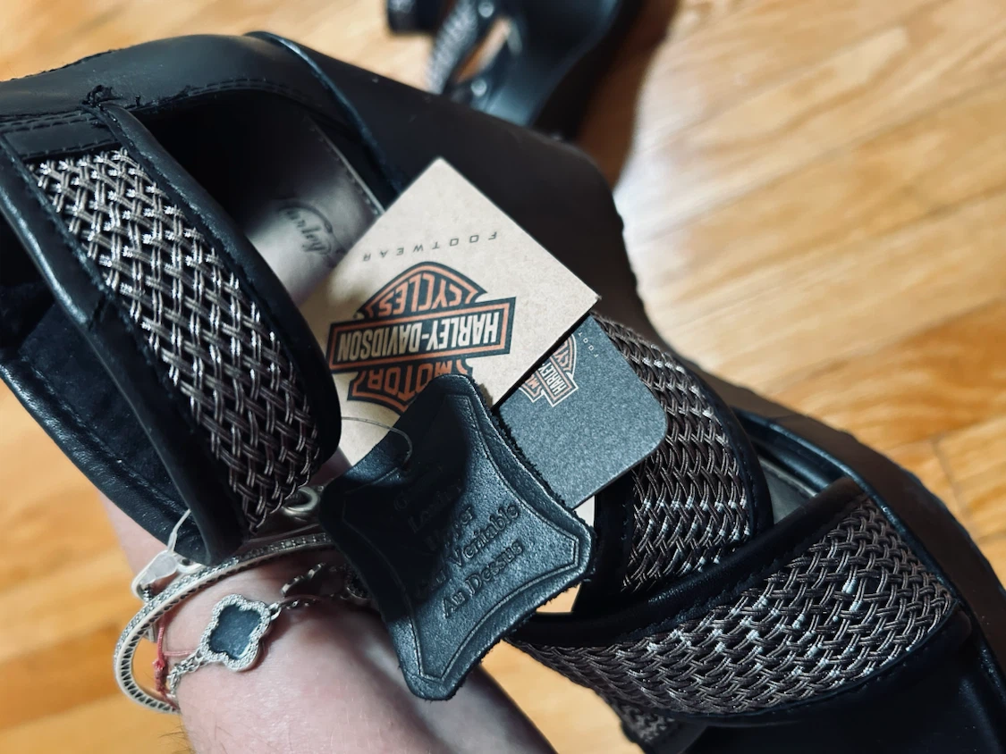 Harley-Davidson Black Wedge Sandals - photo 5