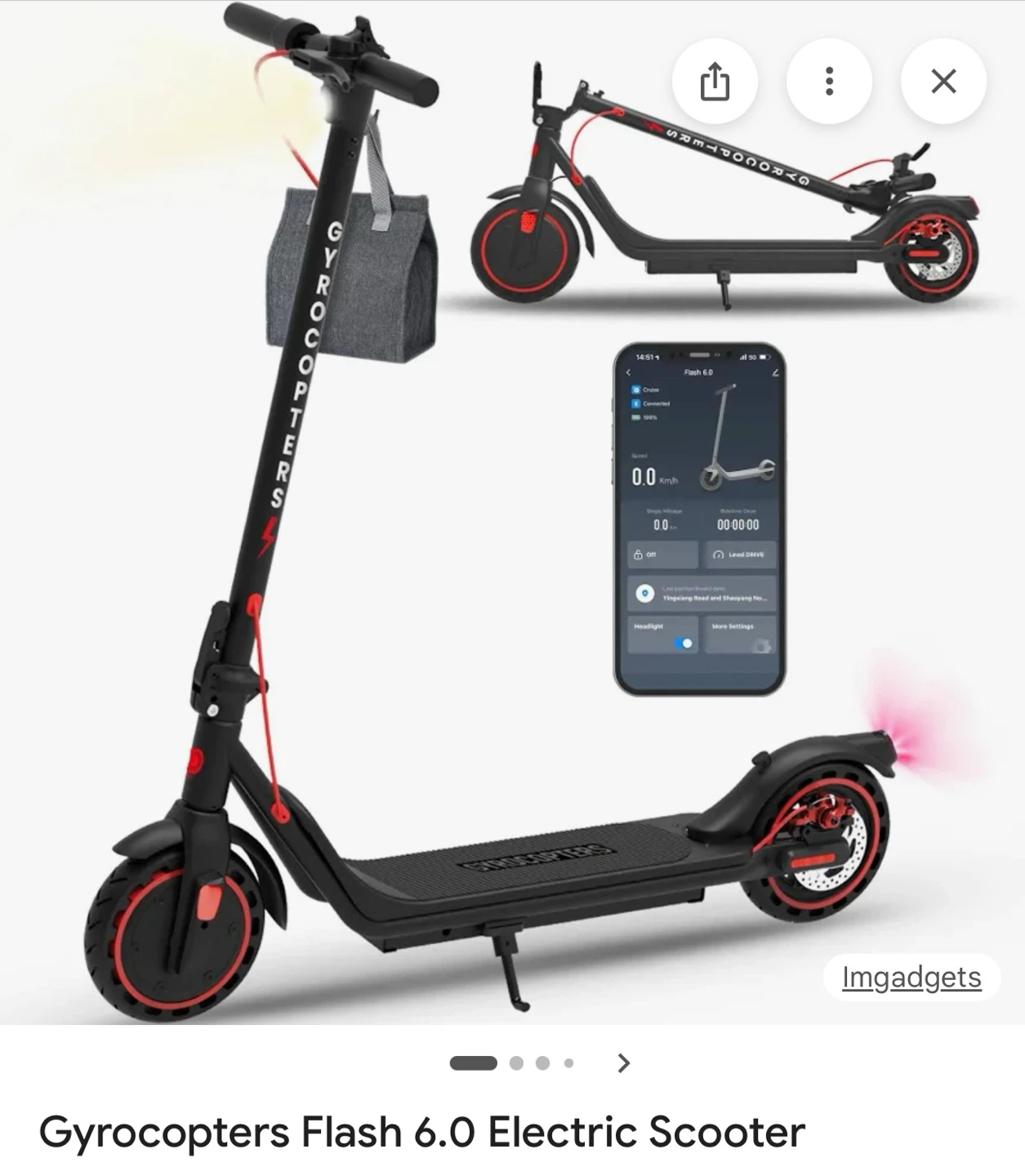 Gyrocopters Flash 6.0 Electric Scooter