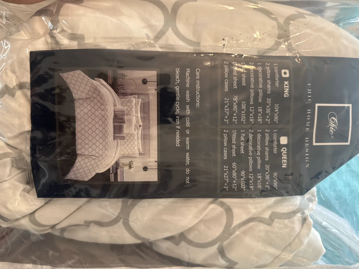 King - Reversible Chic Home Design Queen Comforter Set - photo 3