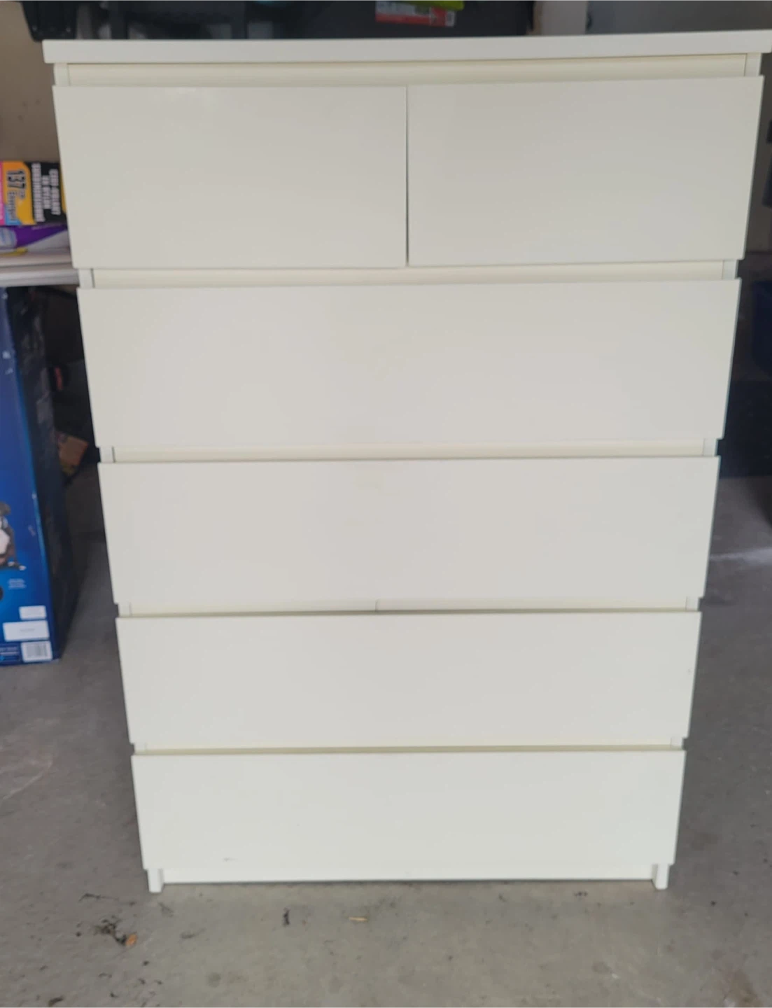 White 6-Drawer Dresser - photo 2