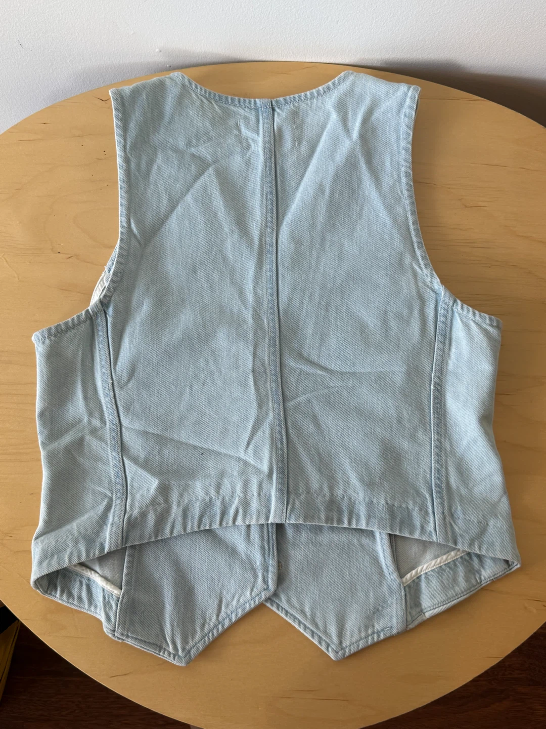 BABATON Light Wash Denim Vest Size 8 - photo 3