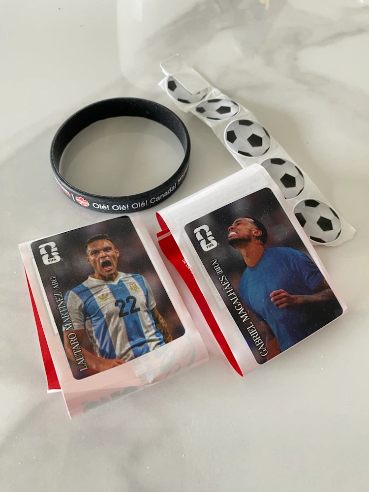 FIFA World Cup soccer collectible coke stickers bracelet