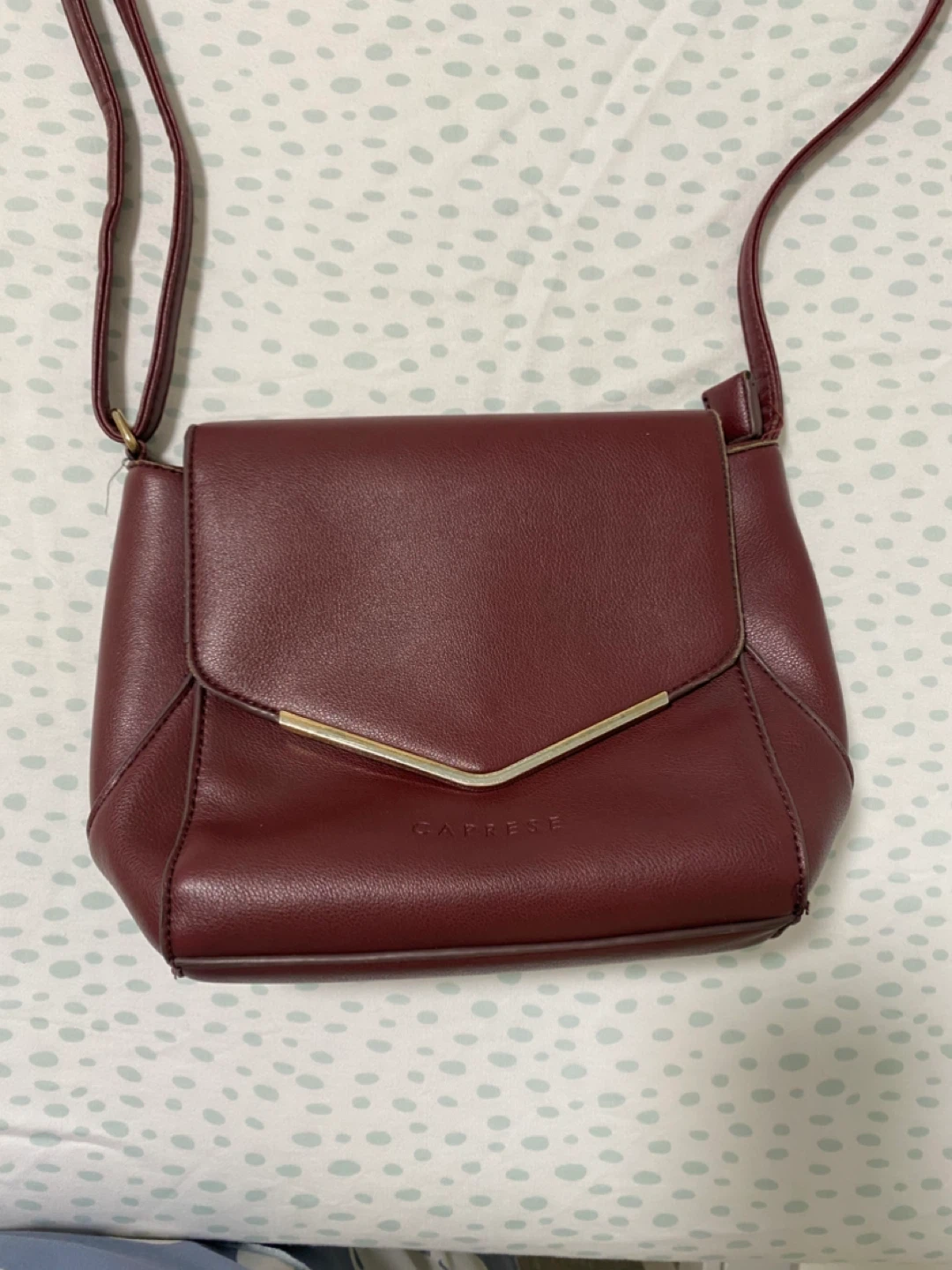 Caprese Maroon Crossbody Bag