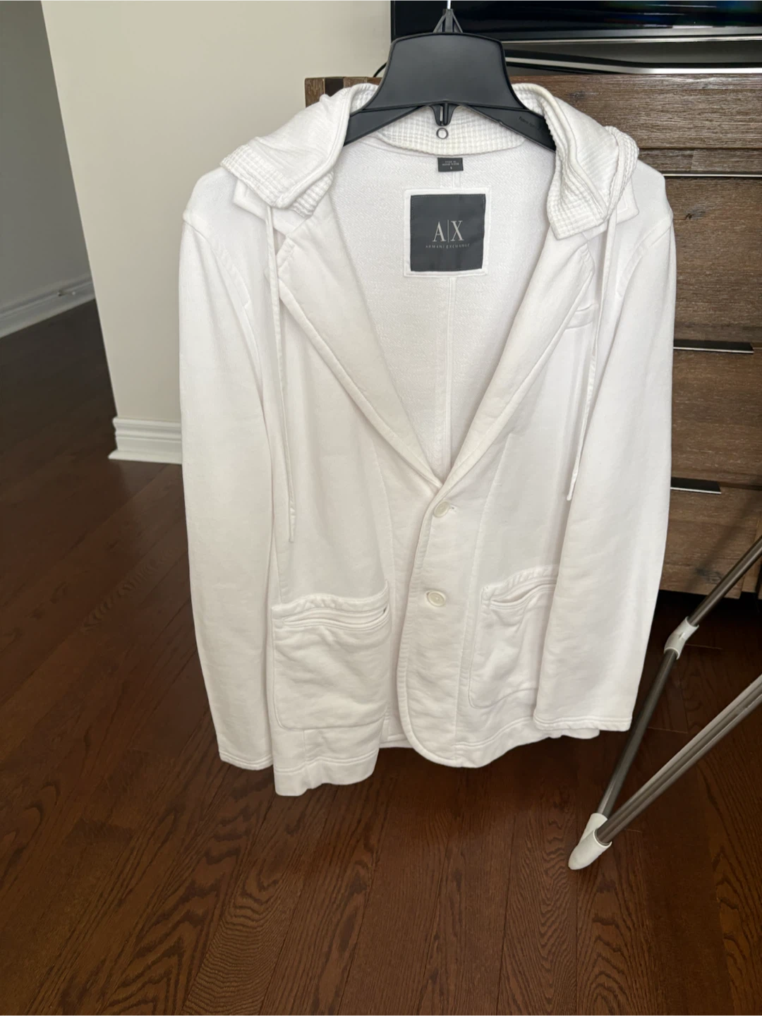 AX Armani Exchange White Hooded Blazer - photo 2