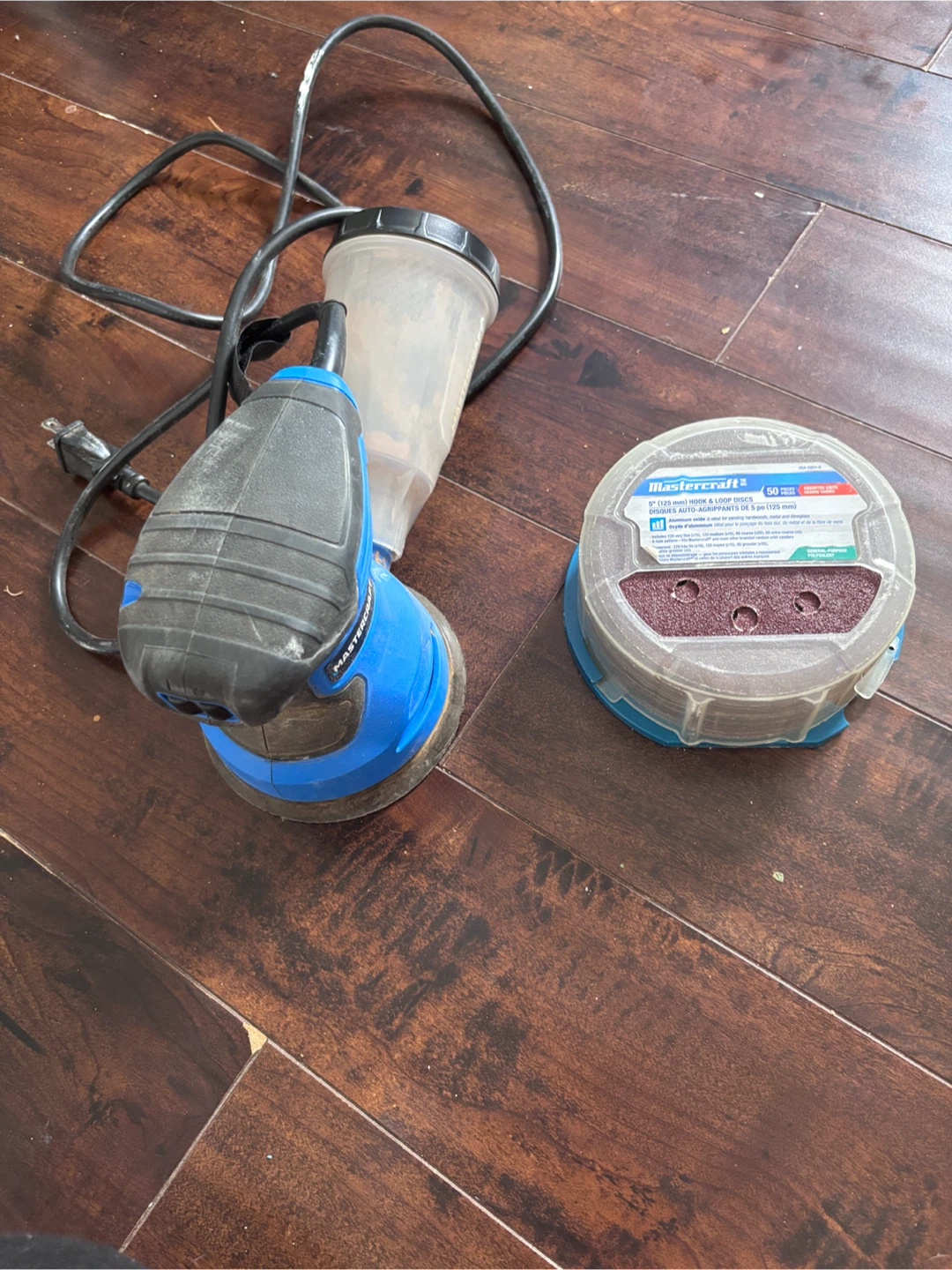 Mastercraft Orbital Sander and Sandpaper