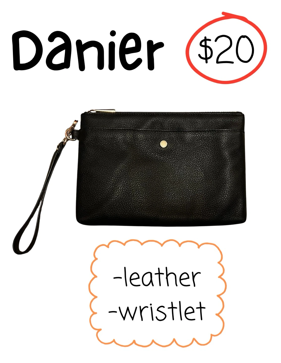 Danier Leather Wristlet