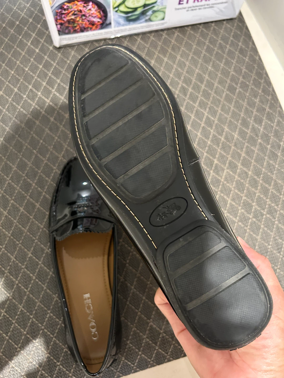 Coach Black Patent Leather Loafers - photo 3