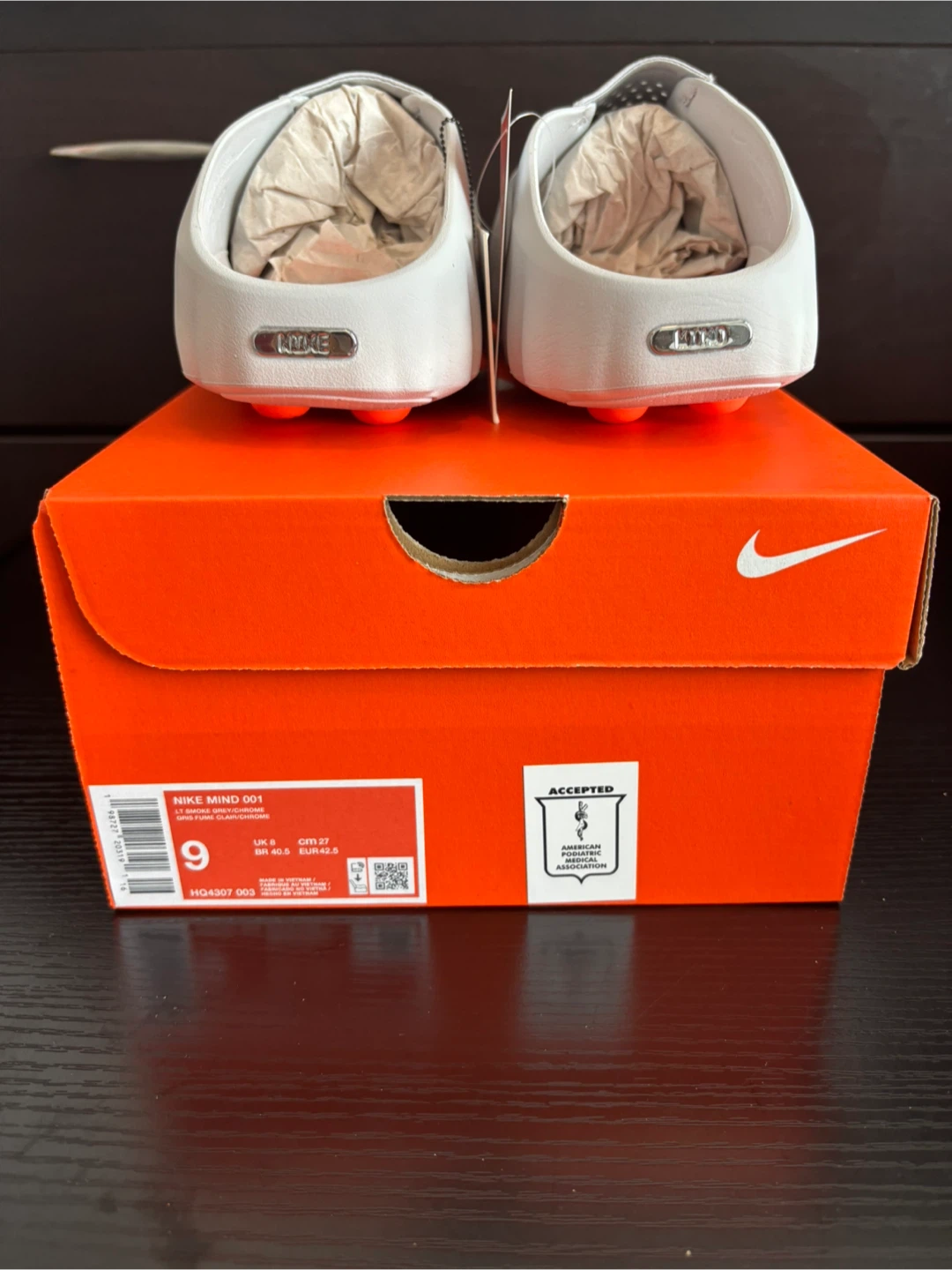 Nike Mind 001 Slide Light Smoke Grey size 9 Men’s/10 Women’s - photo 3