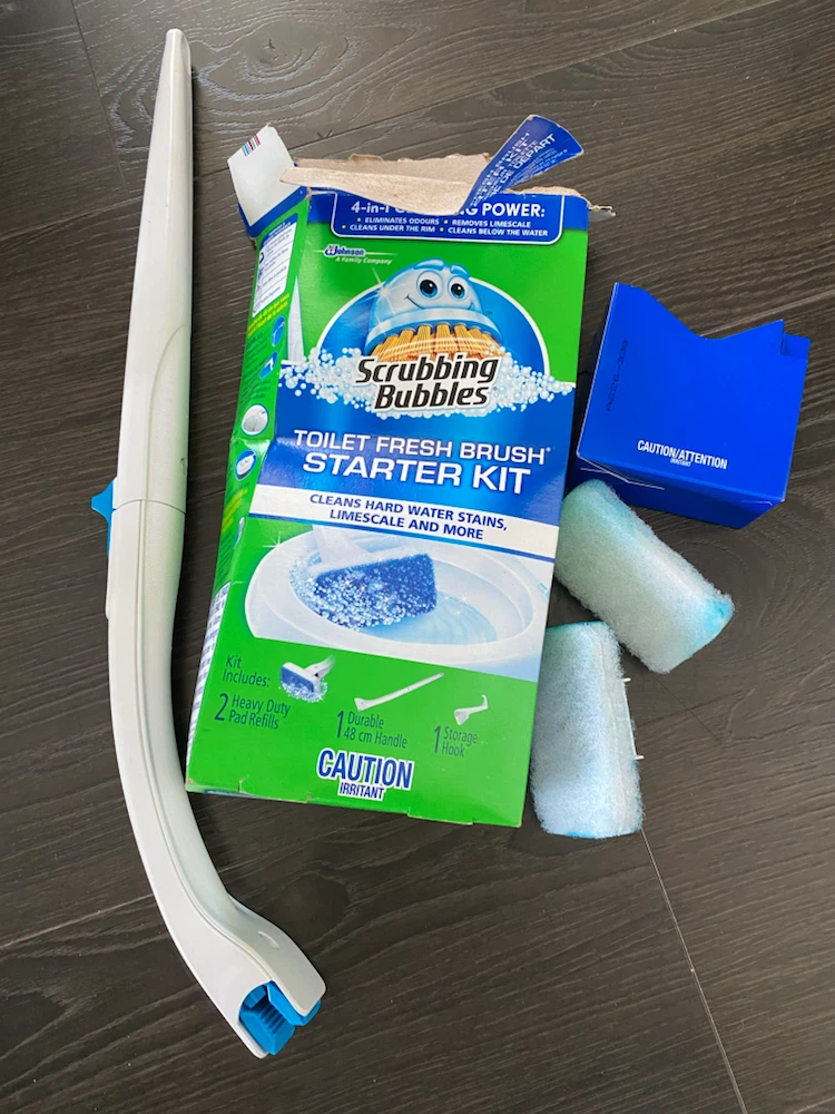 Toilet Scrub Brush Scrubbling Bubbles