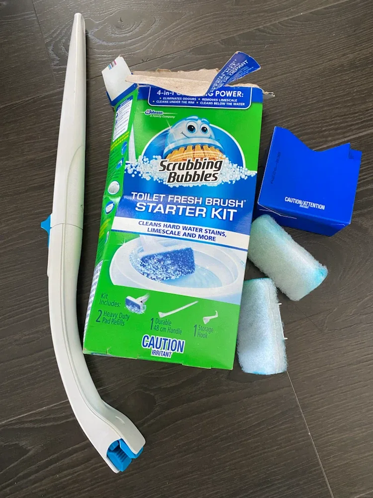 Toilet Scrub Brush Scrubbling Bubbles