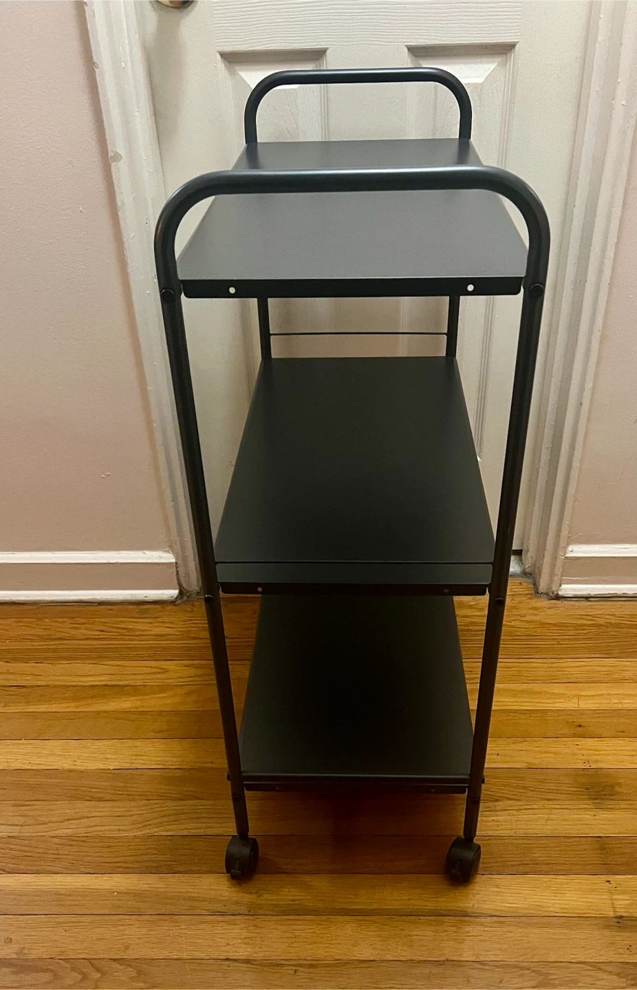 Brightroom Gray 3-Shelf Metal Rolling Cart - photo 5