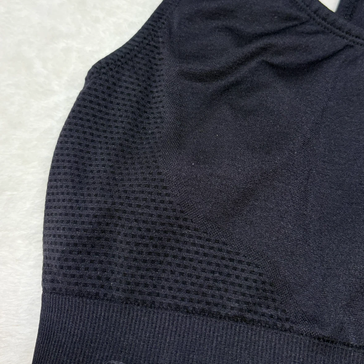 Avia Black Seamless Sports Bra Racerback Athletic Top Size S - photo 4