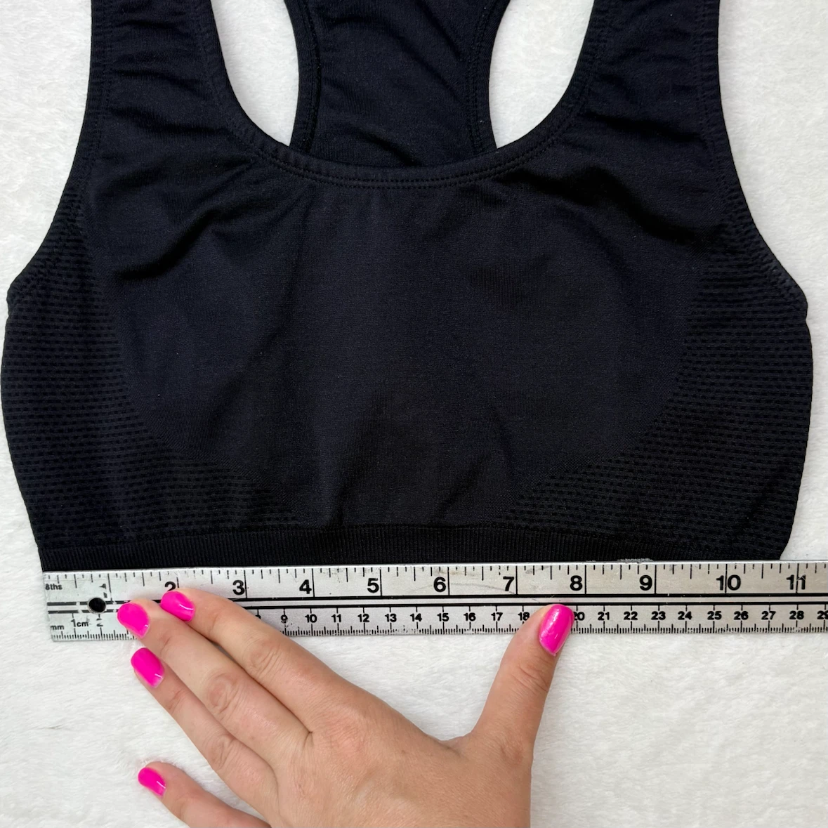Avia Black Seamless Sports Bra Racerback Athletic Top Size S - photo 5