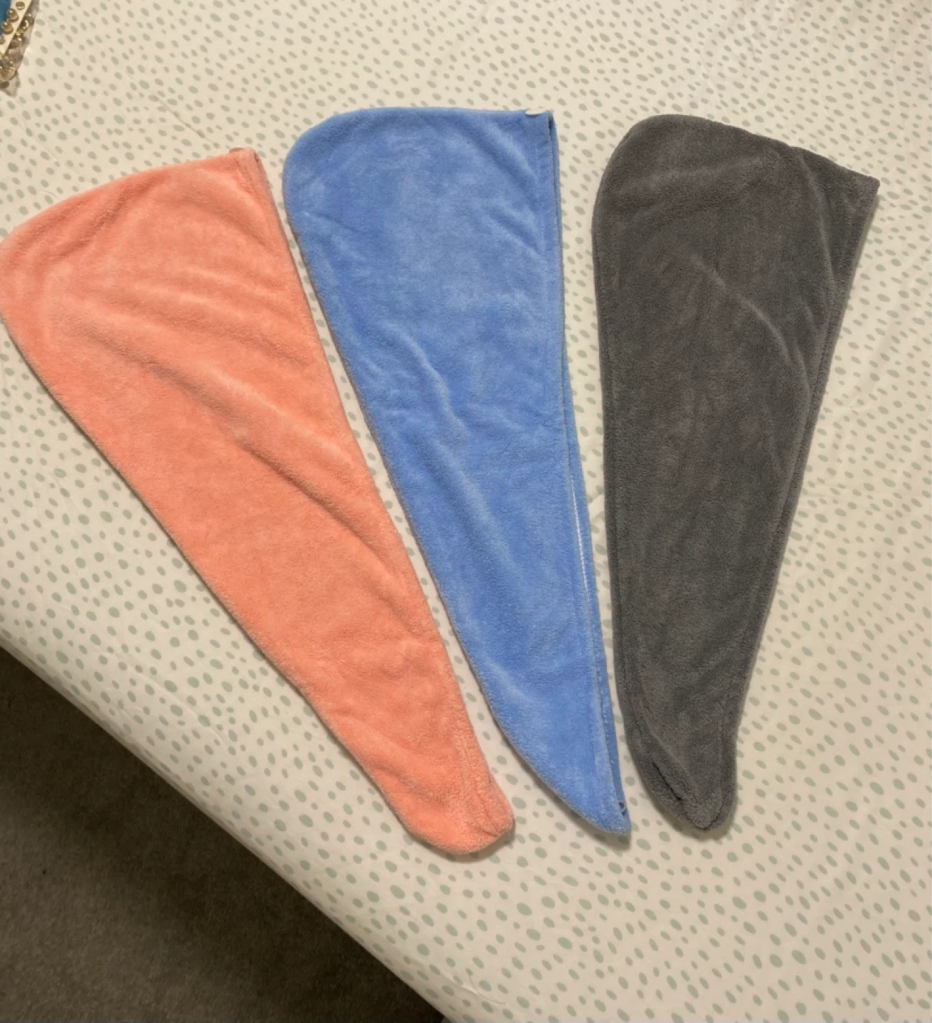 Set of 3 Microfiber Hair Towels