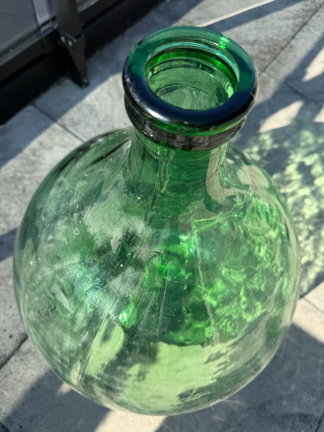 Large Green Glass Carboy with Airlock - photo 2