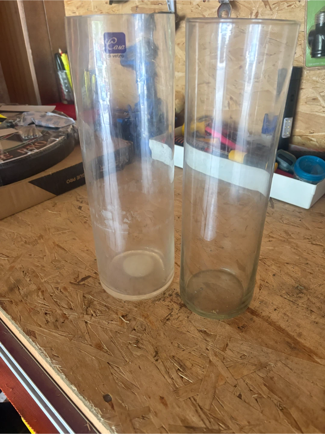 Casa di Vetro Cylindrical Vases (Set of 2)