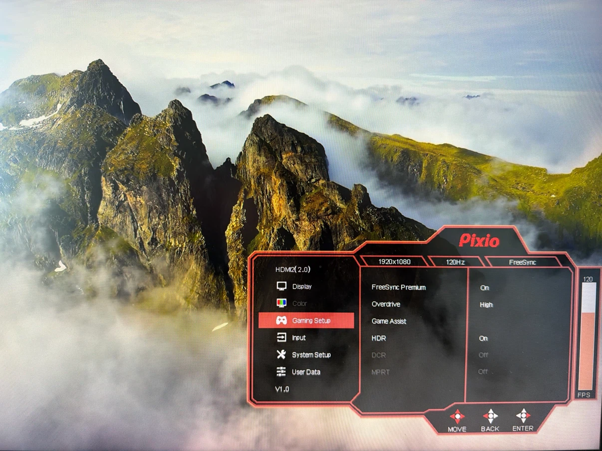 120Hz (upto 165Hz) HDR Gaming Monitor Pixio - photo 2