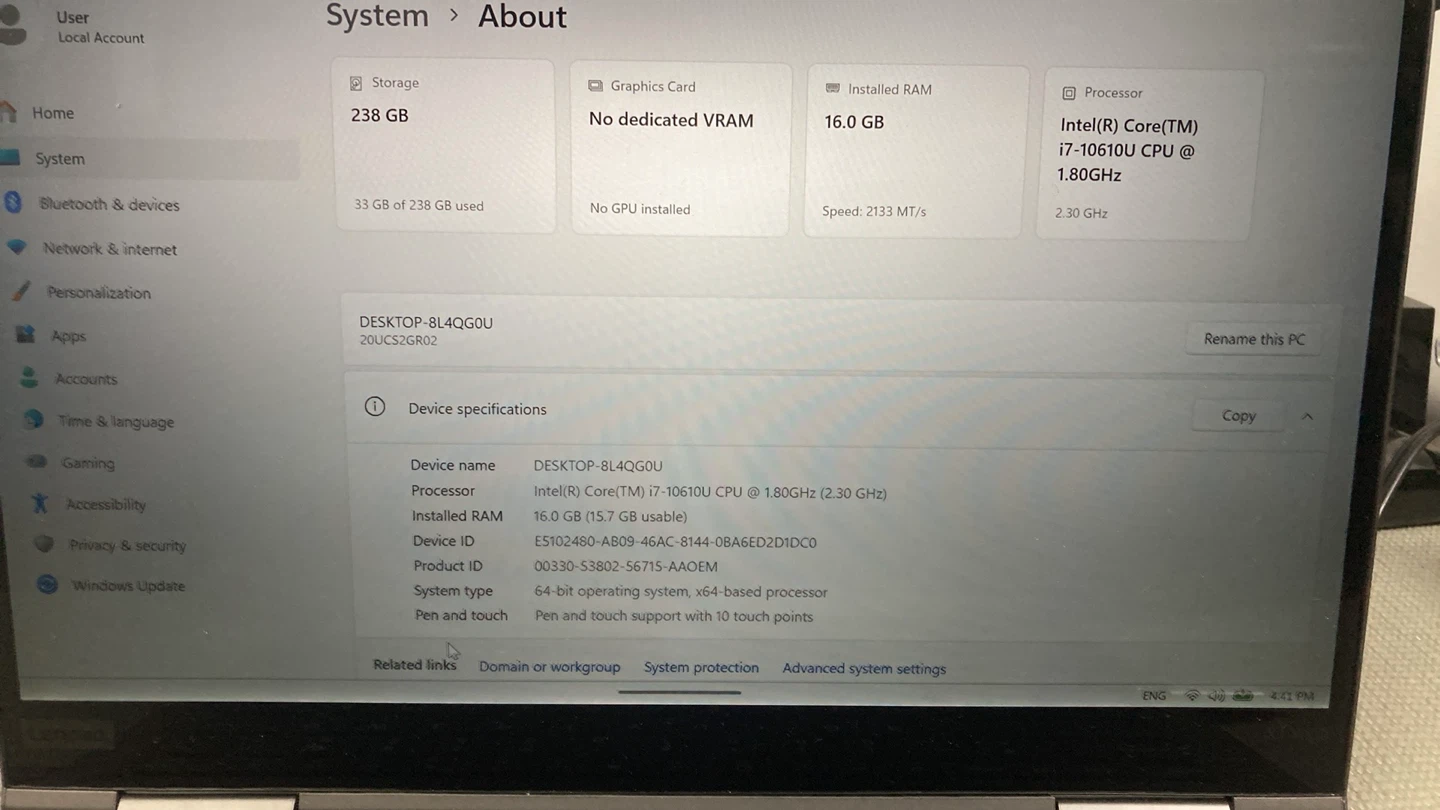 Lenovo ThinkPad X1 Yoga Laptop - photo 4