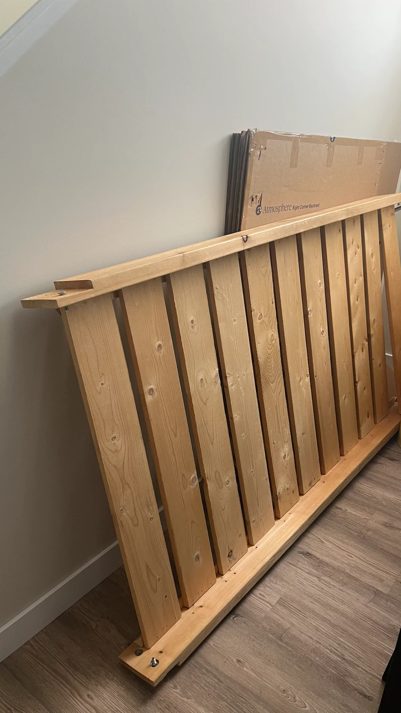 Wooden twin size bed