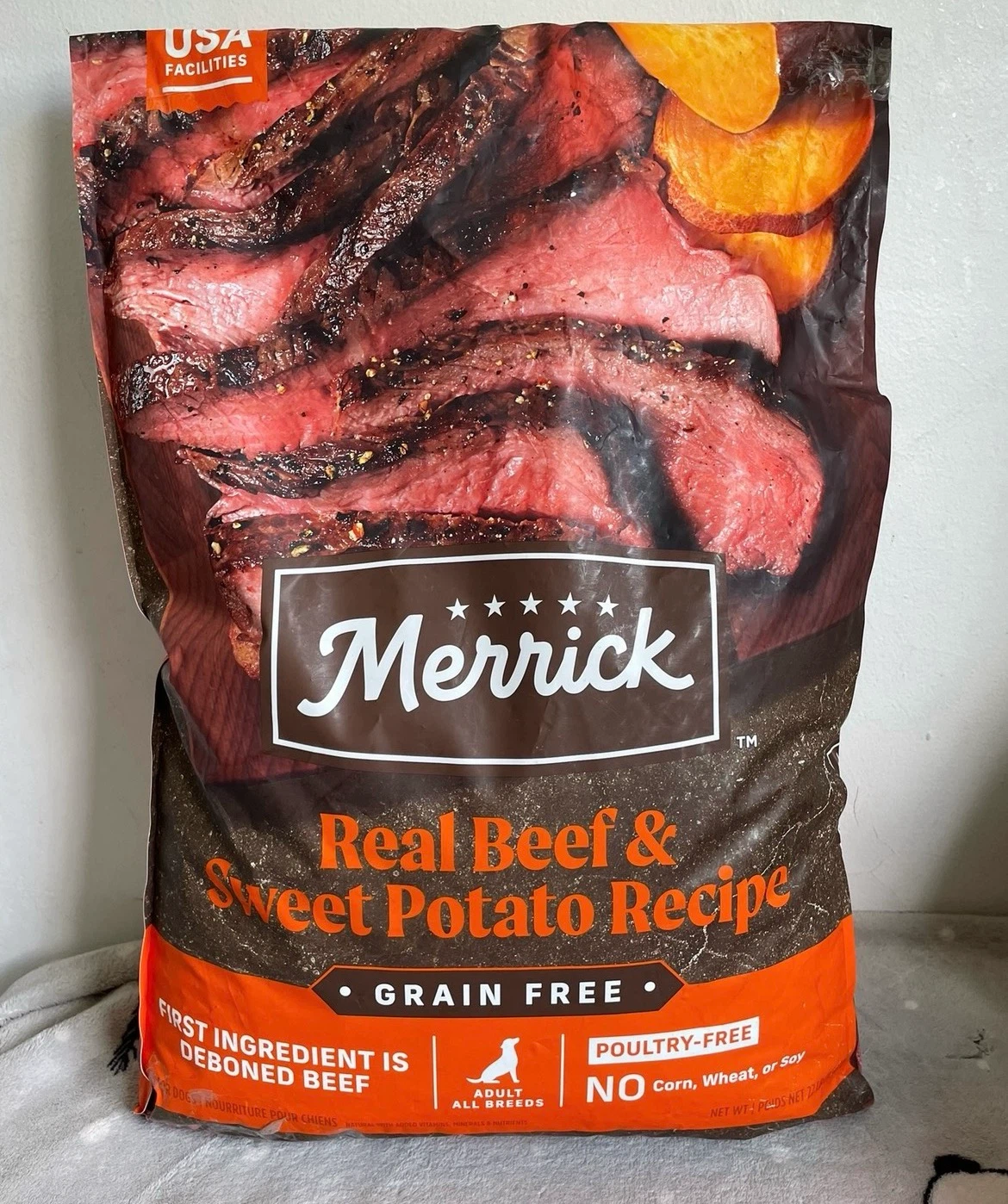 20lbs Merricks Dog Food-Chicken Free