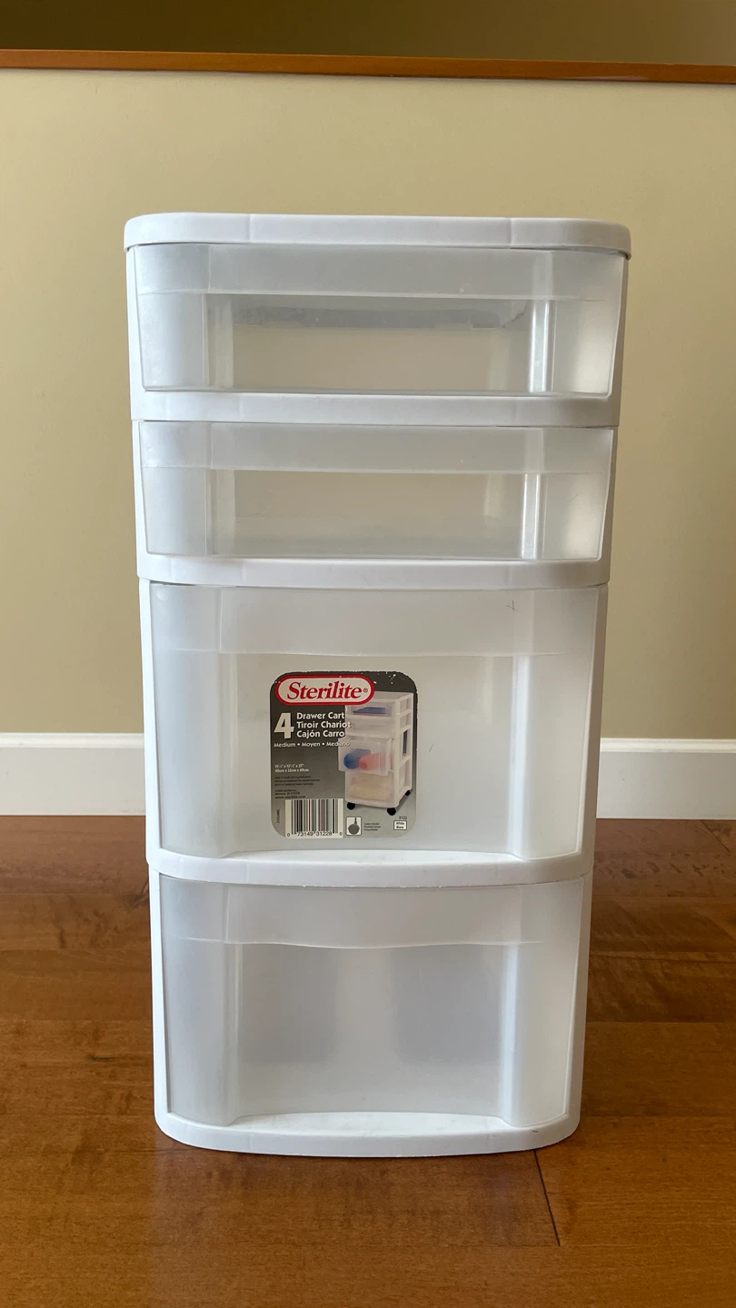 Sterilite 4-Drawer Cart