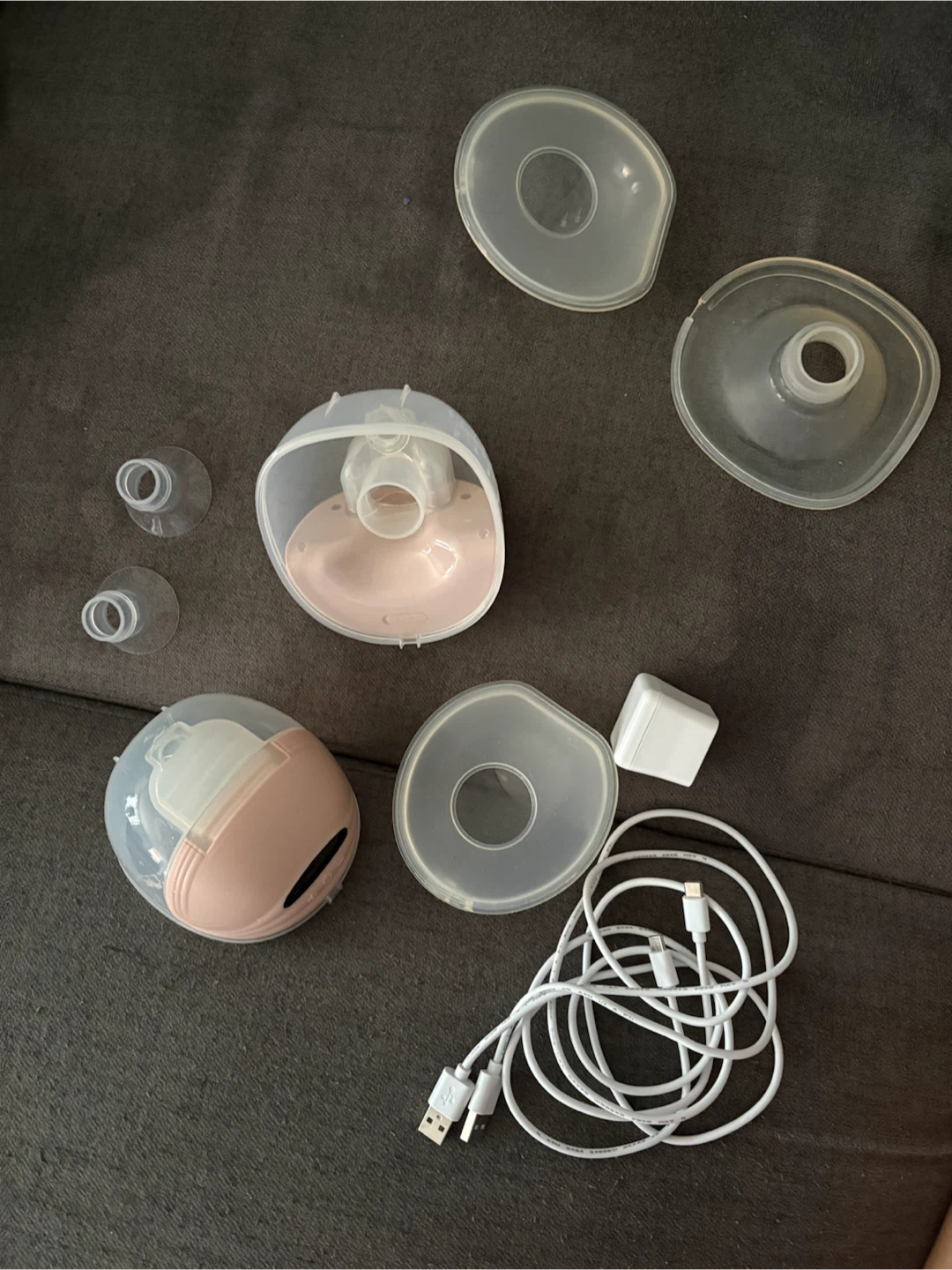 Wearable Double Electric Breast Pump Set (Missing one flange)