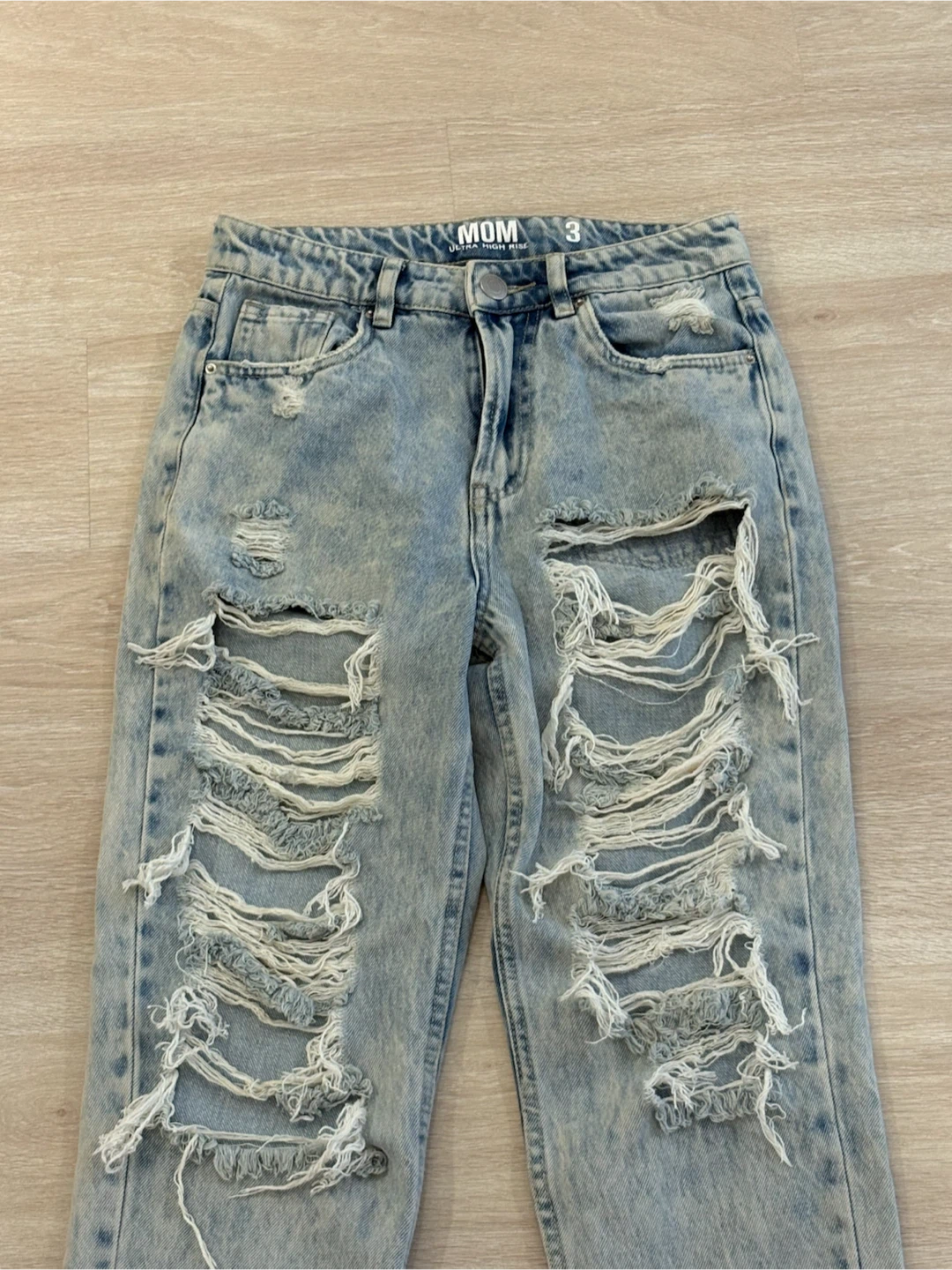 Mom Jeans Wide Leg Denim- Size 3