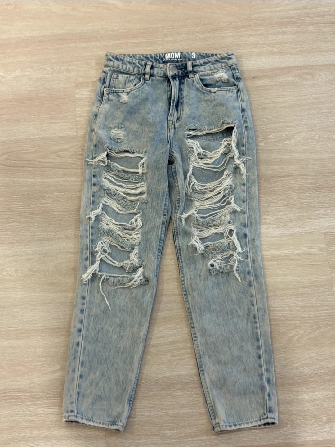 Mom Jeans Wide Leg Denim- Size 3 - photo 2