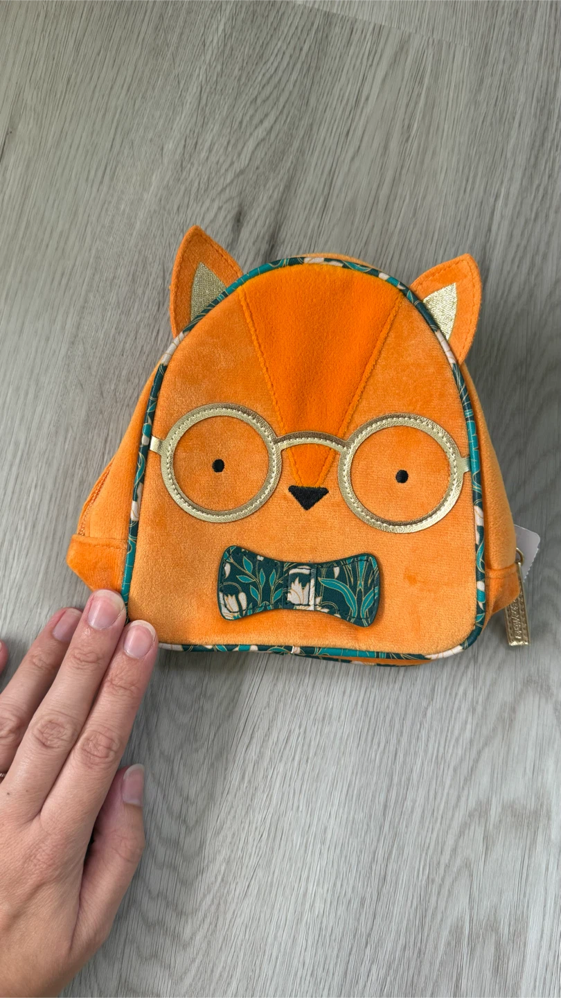Brand new with tags cute fox zip up mini bag - photo 4