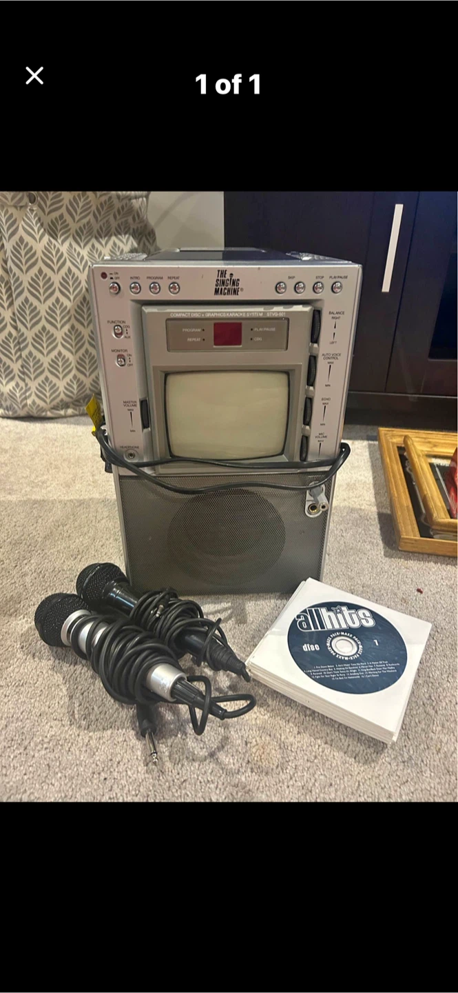 The Singing Machine Karaoke System with TV and Microphones